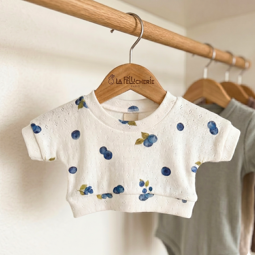 La Pelucherie The Wardrobe Blueberry Set vestito peluche top Mirtilli