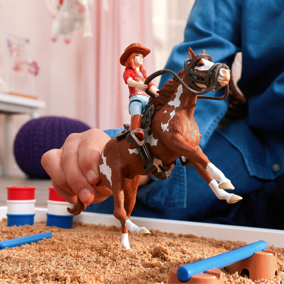 Schleich Horse Club Hannah West 42775 Playset Barrel