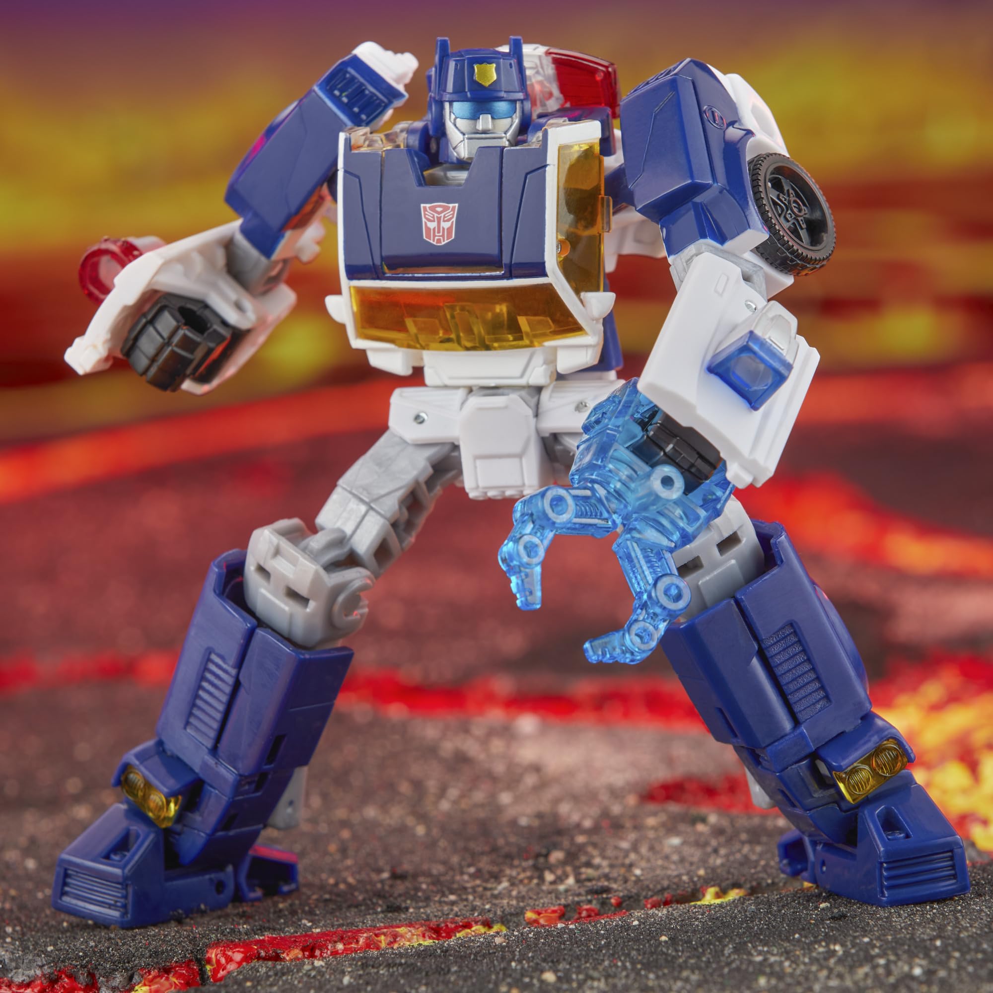 Transformers Legacy United Autobot Chase action figure 14 cm auto polizia