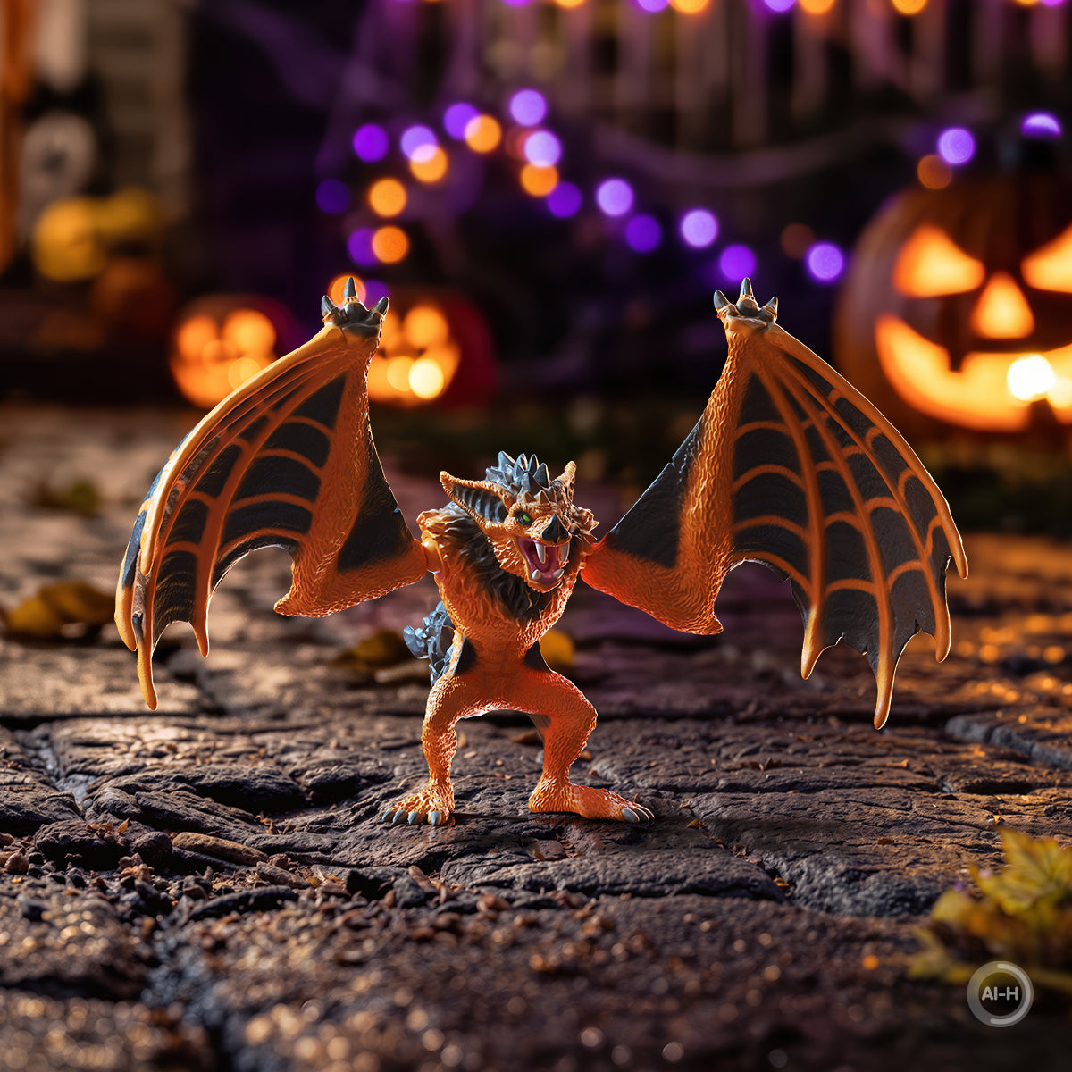 Schleich Wild Life Halloween Bat figura pipistrello nero