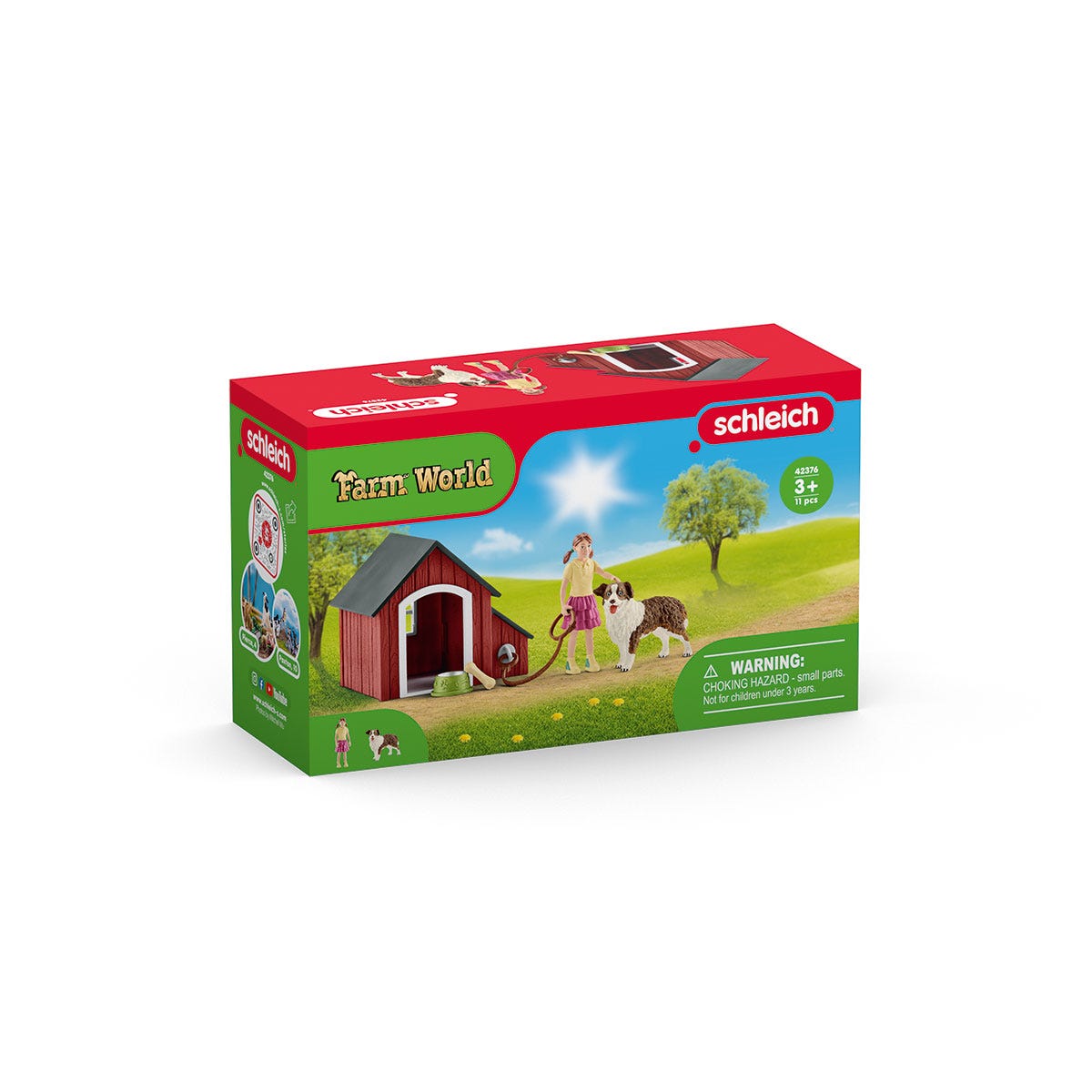 Schleich Farm World 42376 canile per cani con pastore australiano