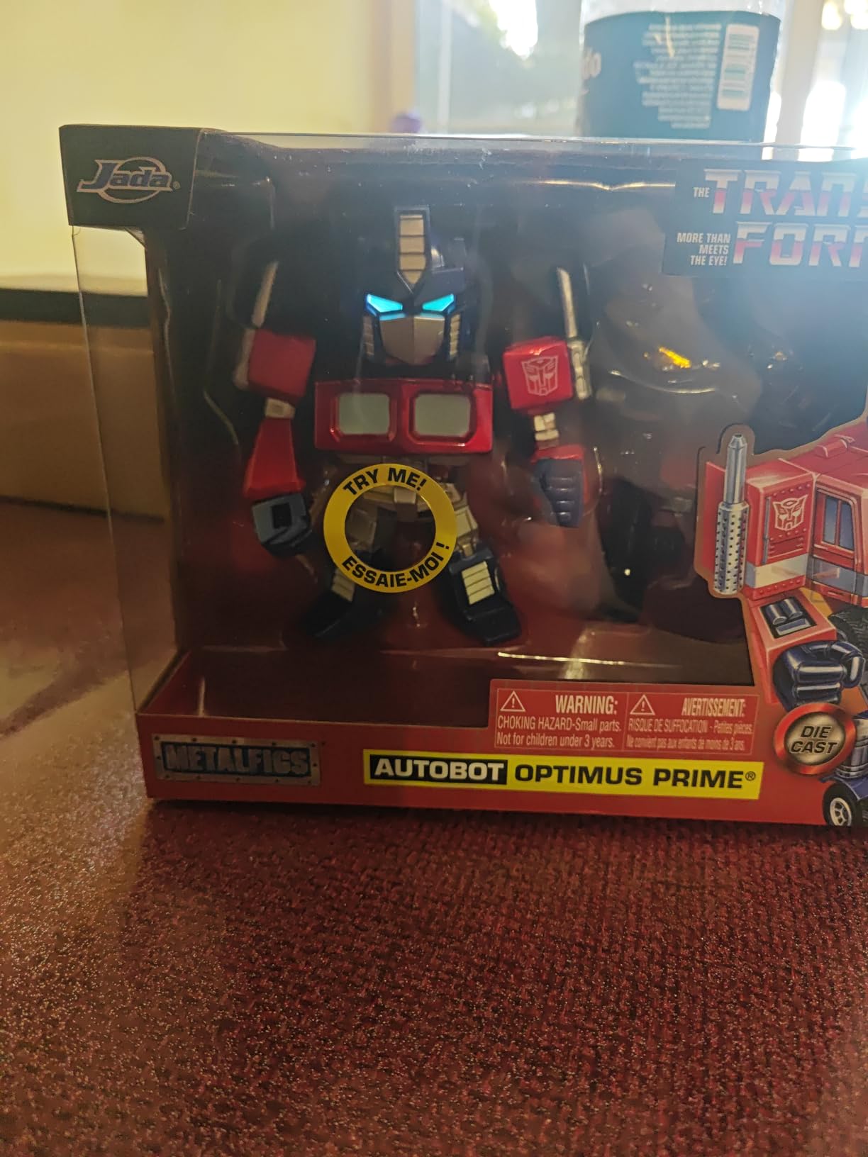 Transformers Die-Cast Optimus Prime figura 10 cm con luci