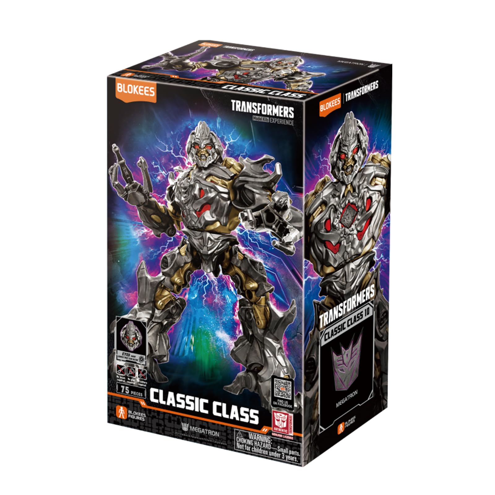 Transformers Classic Class 10 Megatron kit modello 75 pezzi