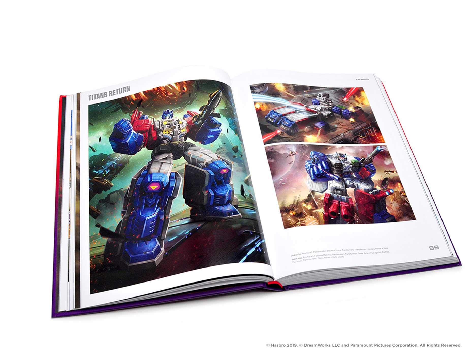 Transformers A Visual History libro illustrato storia cartonato