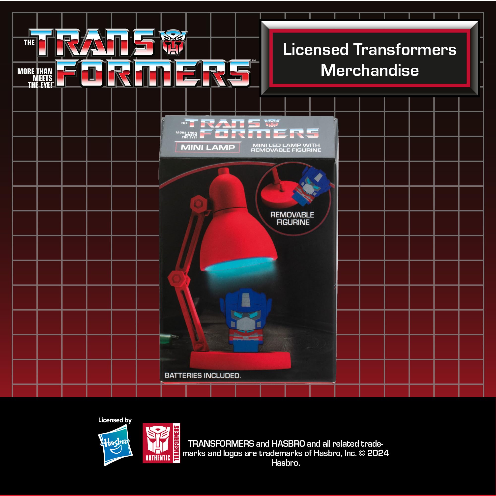 Transformers Optimus Prime Mini Lampada LED Luce Blu