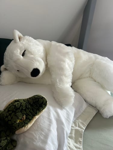 La Pelucherie Bear Lucien orsacchiotto miele Medium 65cm pelo lungo