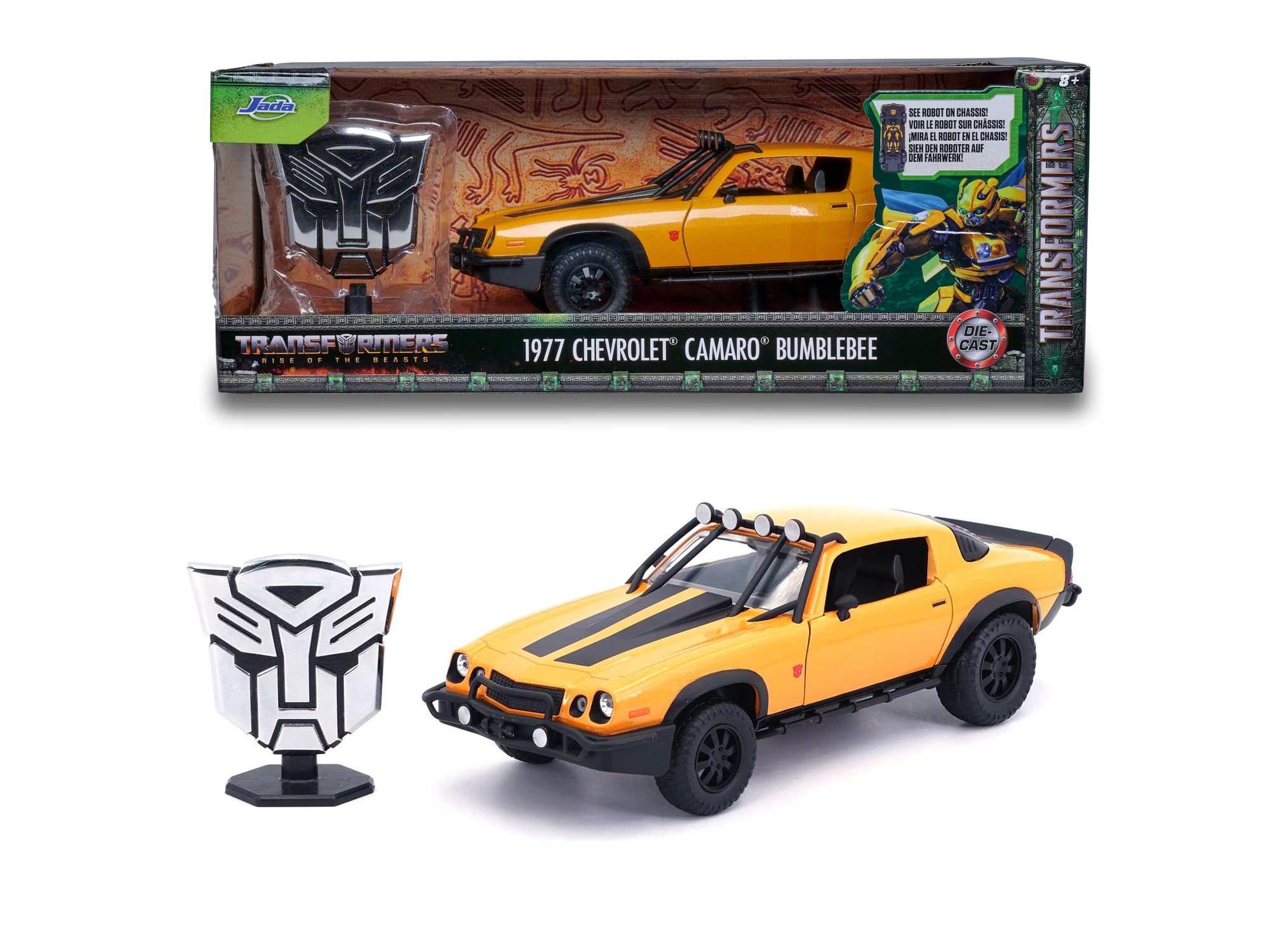 Transformers Bumblebee modellino Camaro 1977 1:24 20 cm