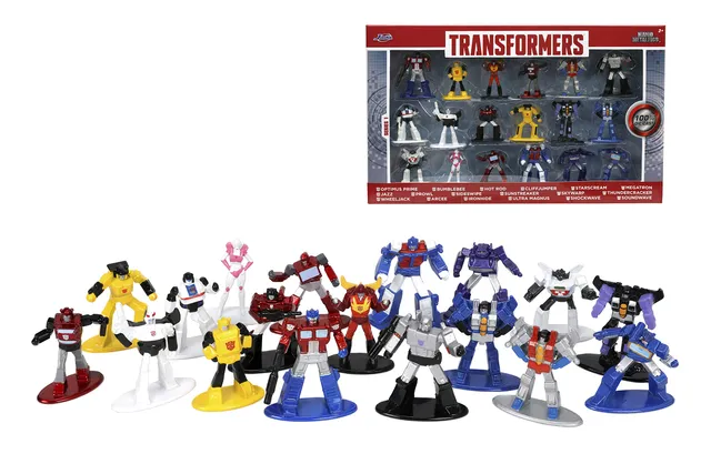Jada Transformers Nano Metalfigs personaggi 4,2 cm confezione 18