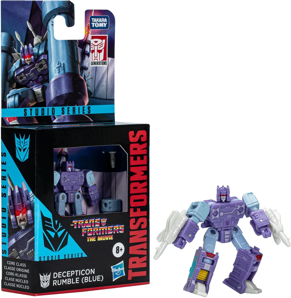 Transformers Studio Series Core Rumble Blu action figure 8,5 cm