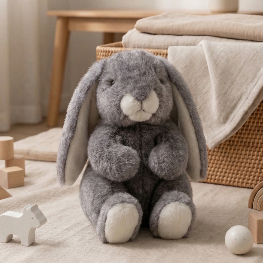 La Pelucherie Rabbits Coniglio Ernest peluche 30cm bianco