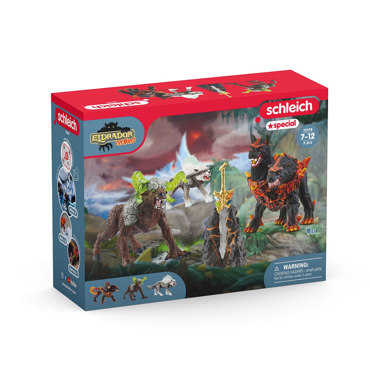 Schleich Eldrador 72179 Starter Set action figure Cerbero lupo