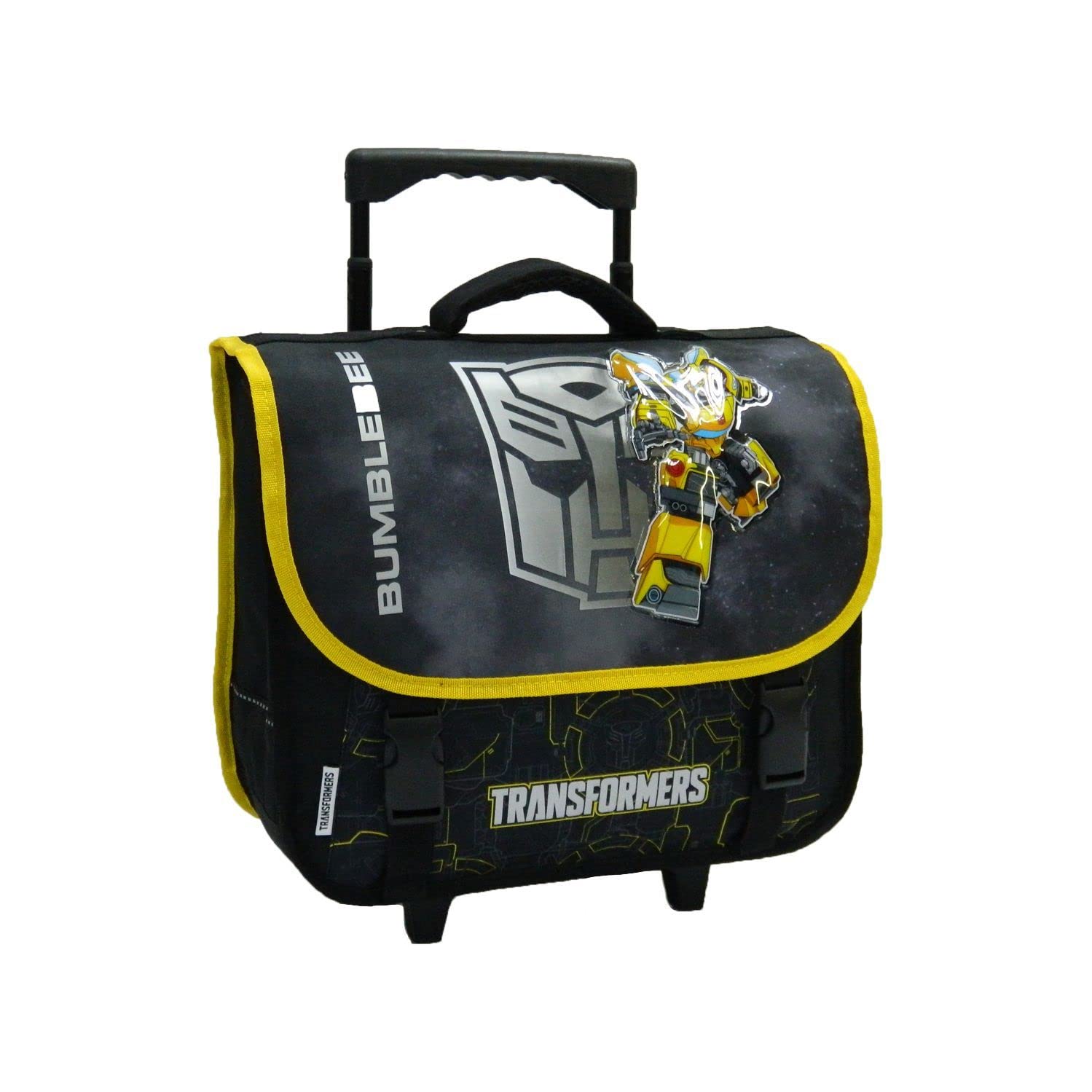 Bagtrotter Transformers Bumblebee cartella con ruote 38 cm nero