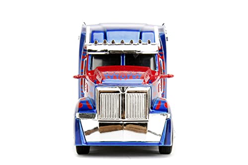 Transformers Jada T5 Optimus Prime camion die-cast 1:32 blu rosso