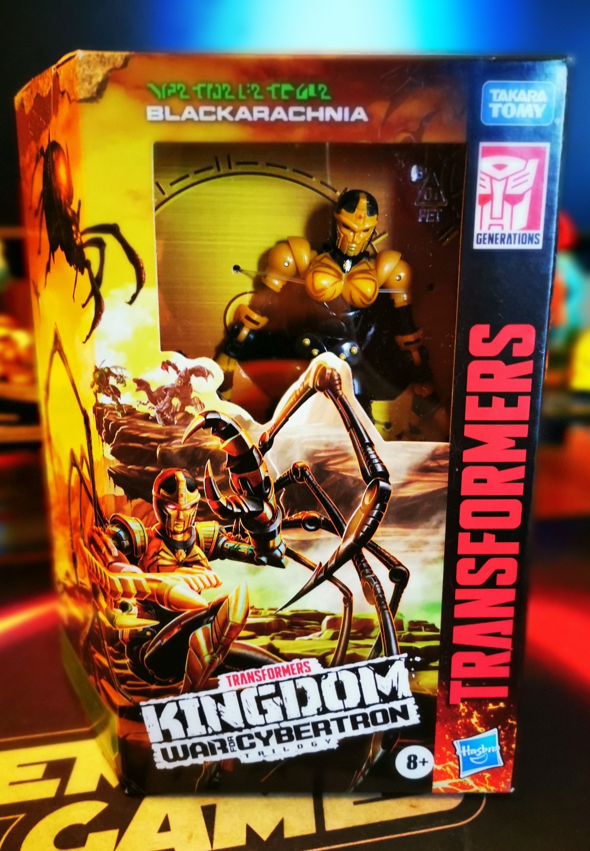 Transformers Kingdom WFC-K5 Blackarachnia action figure 14 cm ragno