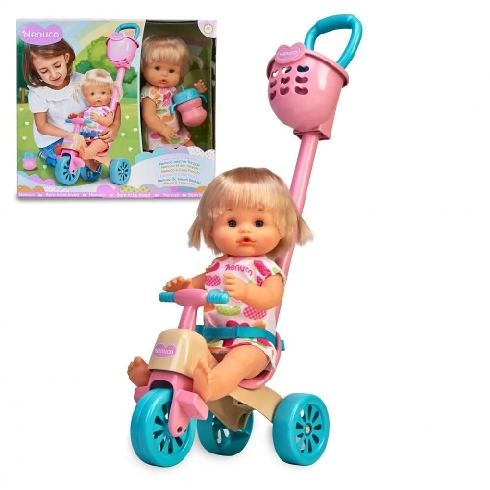 Nenuco Bambole set bambola con triciclo e accessori