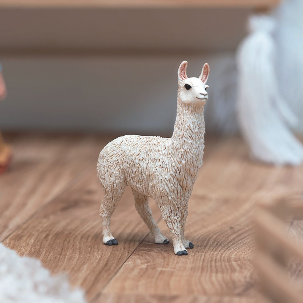 Schleich Farm World Lama figura animale bianco 13920