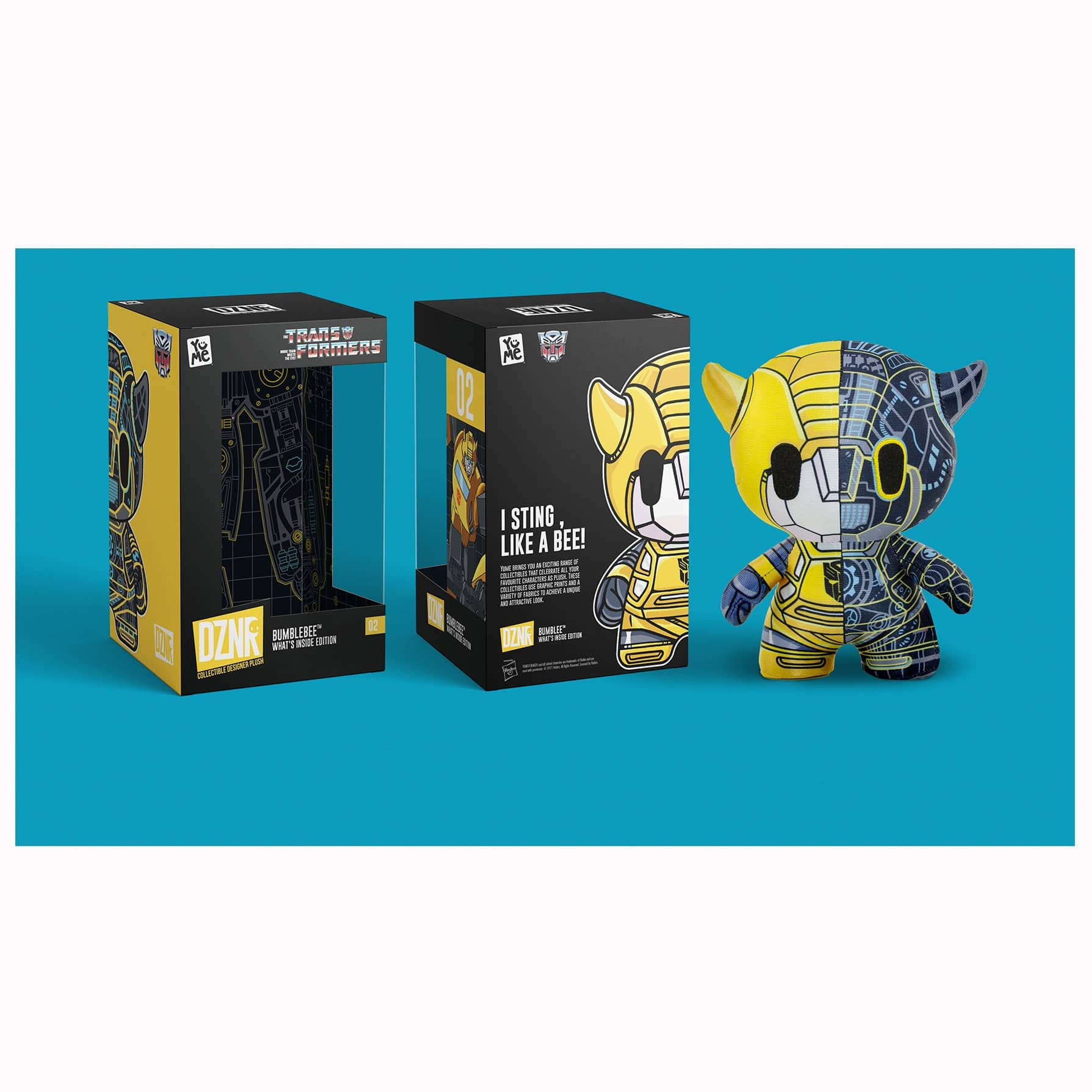 Transformers DZNR peluche Bumblebee 18 cm scatola