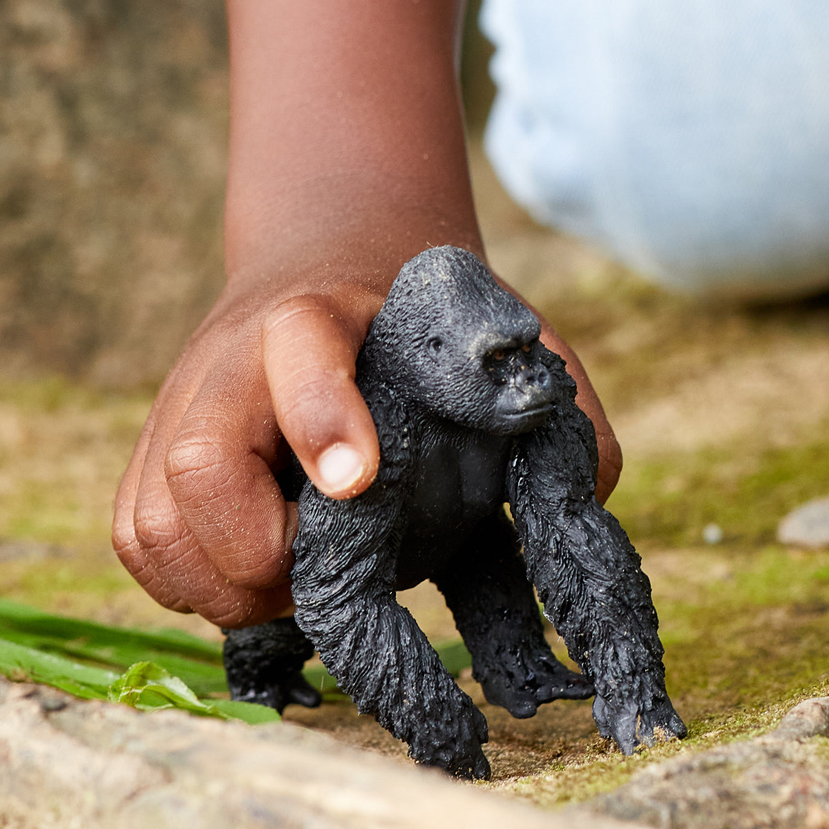 Schleich Wild Life Gorilla Maschio animale giungla