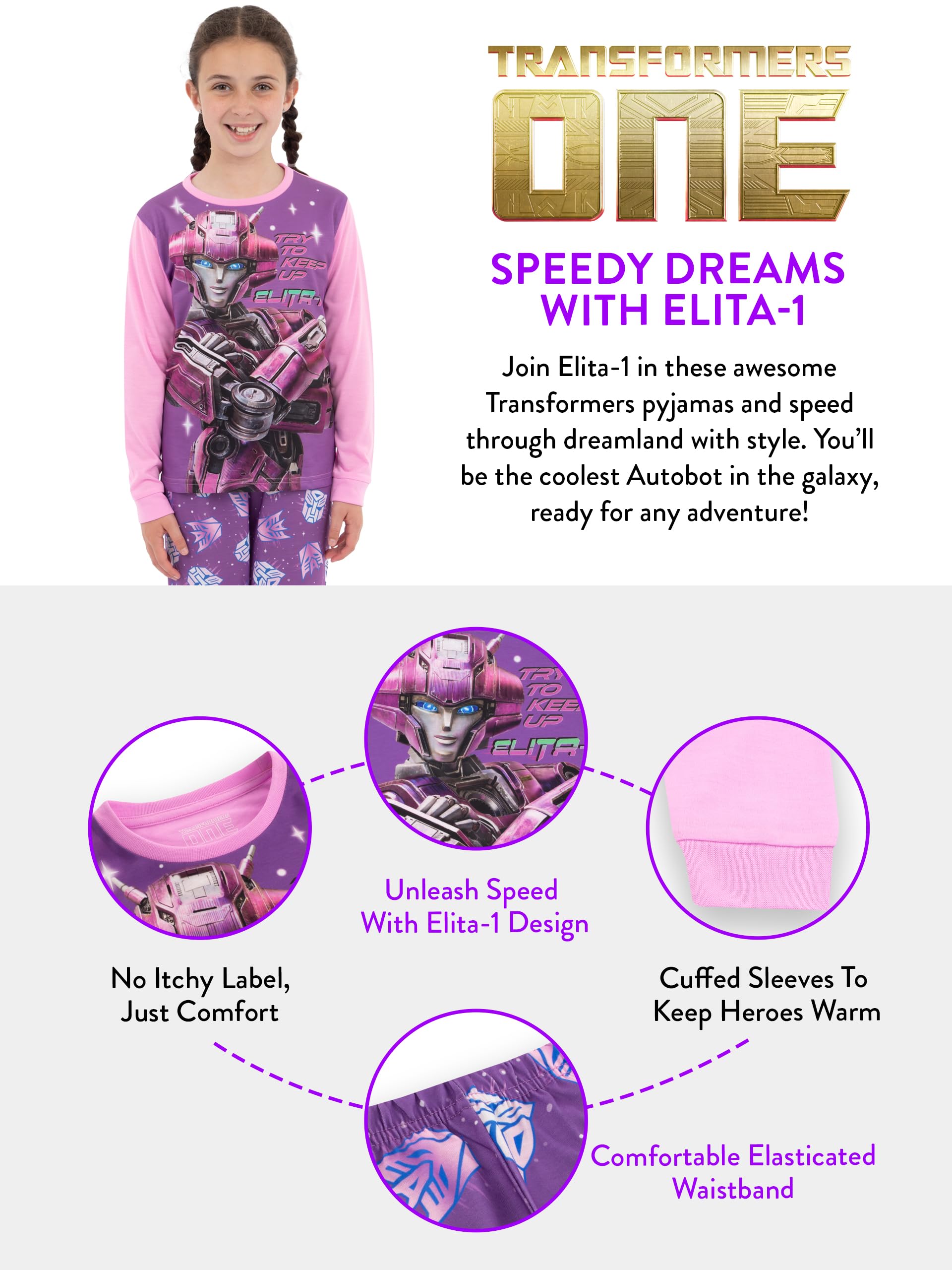 Transformers One pigiama bambina 4-5 anni Elita-1 invernale