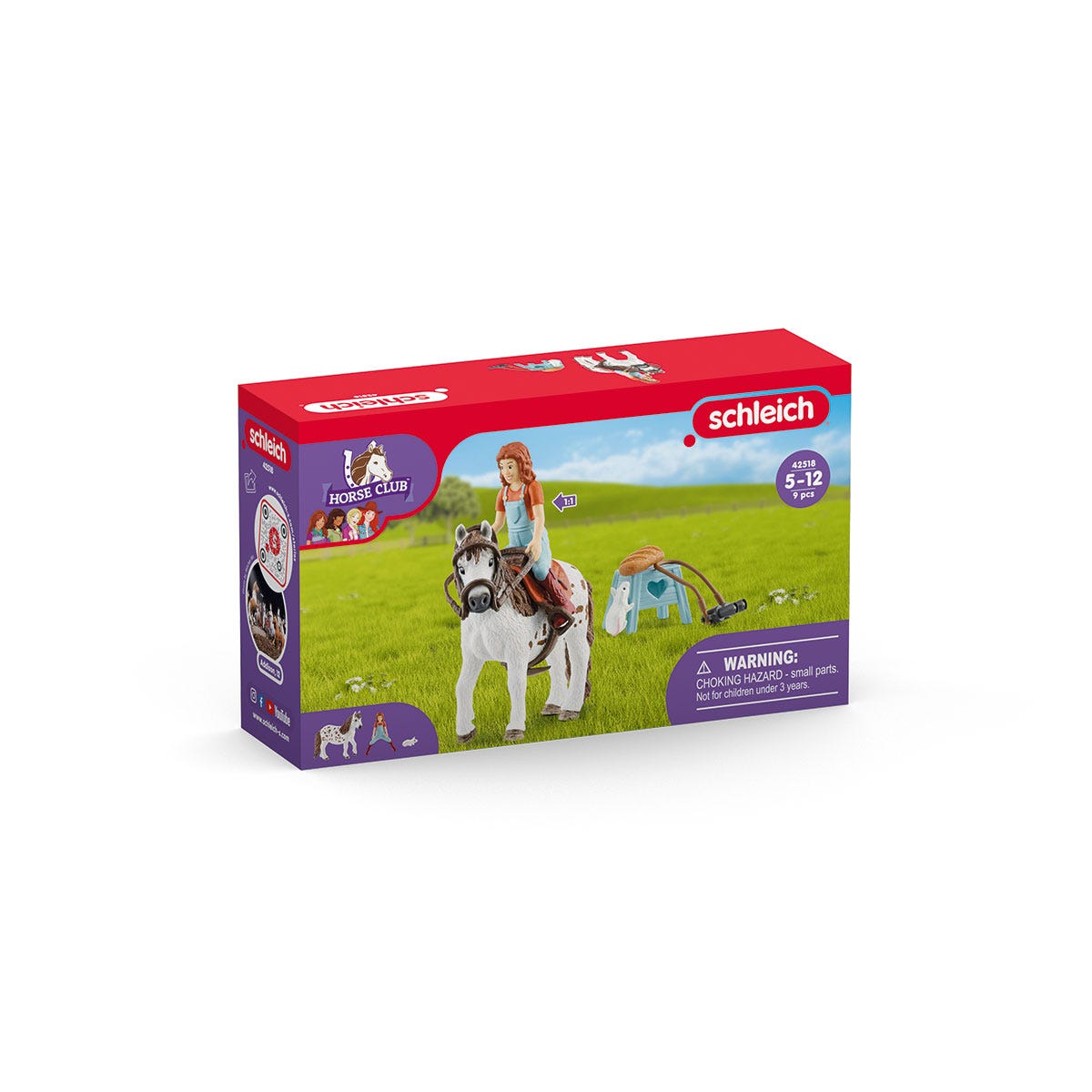Schleich Horse Club Mia e Spotty 42518 cavalla con fantina