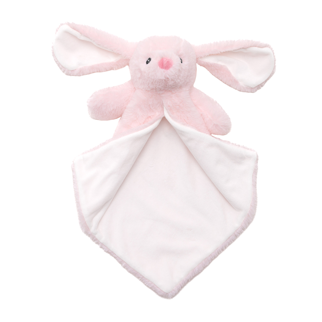 Cubbies Blankies Pink Rabbit Lovey peluche doudou coniglio