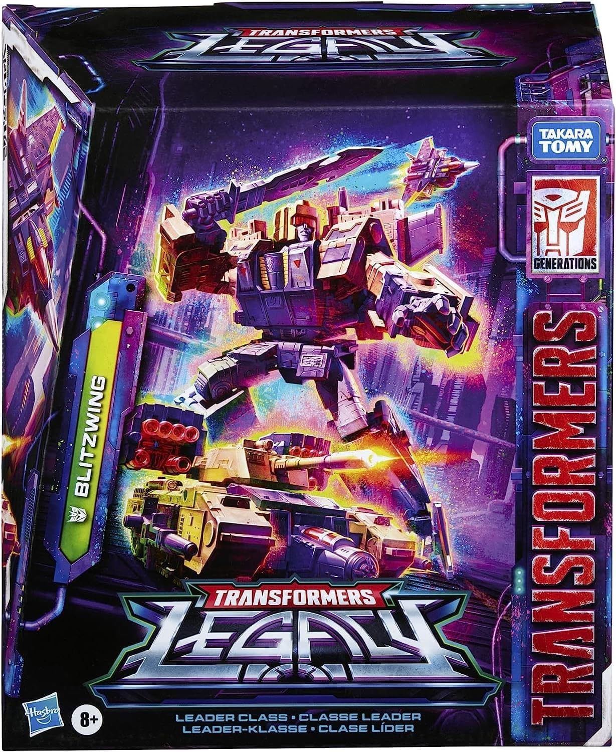 Transformers Legacy Blitzwing Leader tripla conversione action figure 17cm