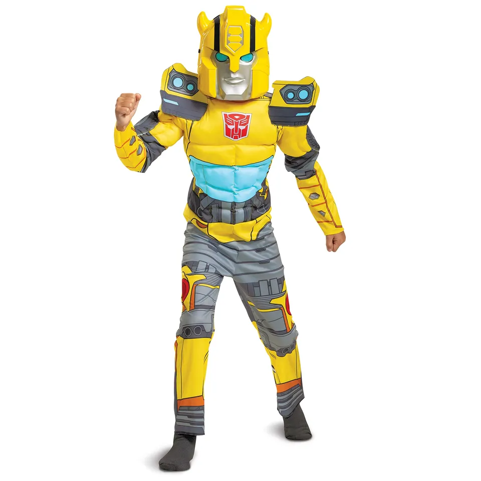 Transformers Bumblebee costume bambino muscoloso M 7-8 anni
