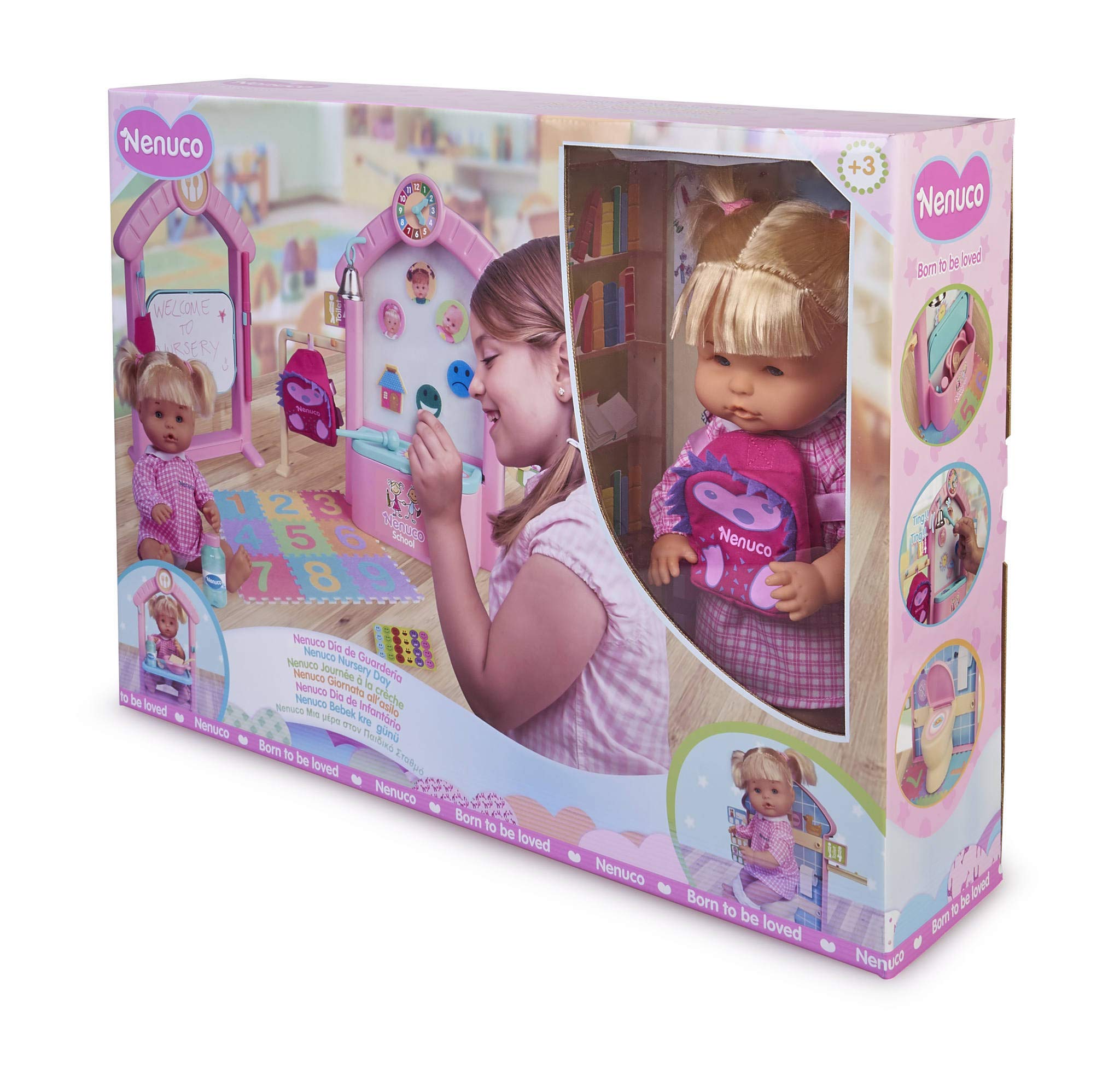 Nenuco Playset Asilo Nursery bambola 35cm con accessori scuola