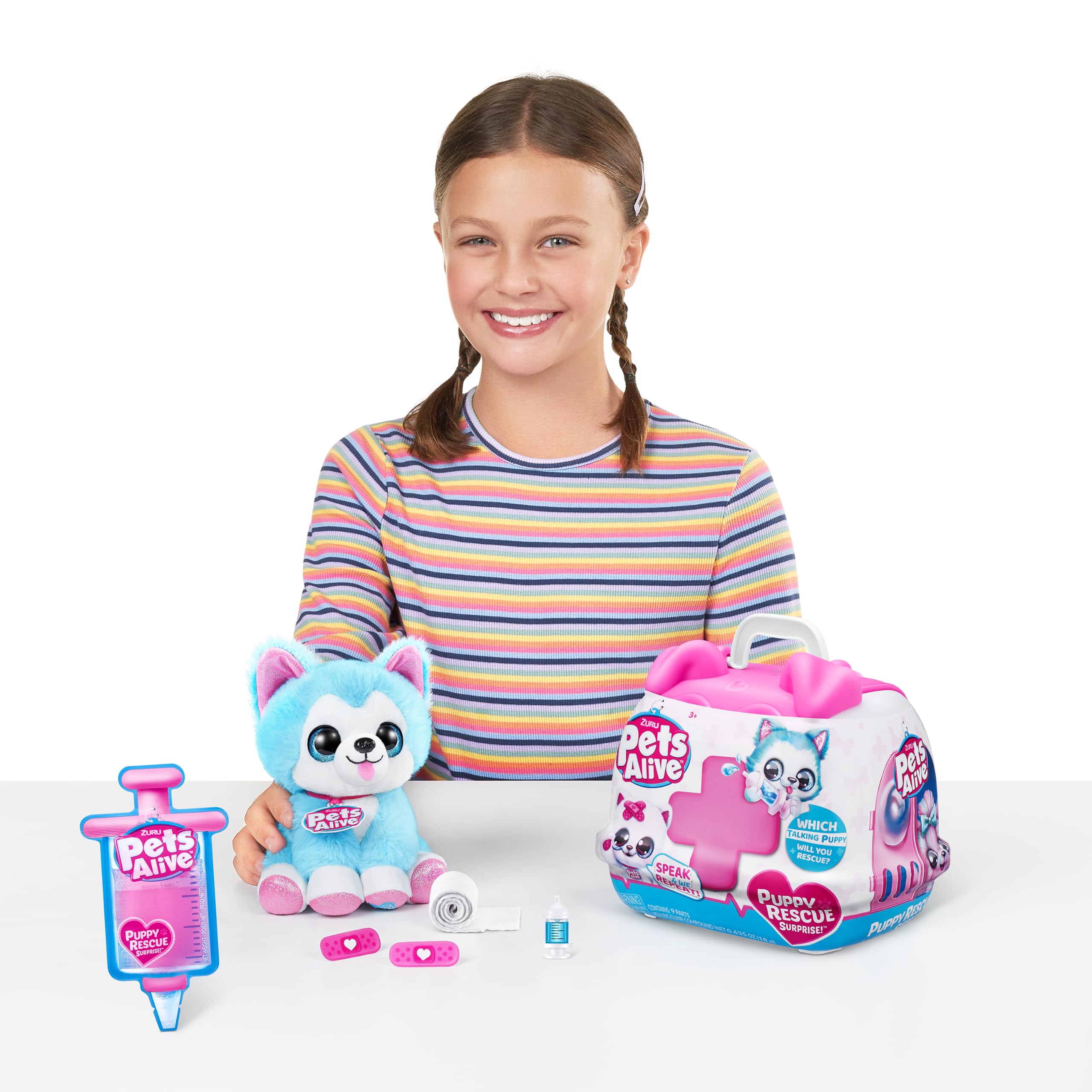 Pets Alive Pet Shop Surprise Wolf Dog peluche interattivo