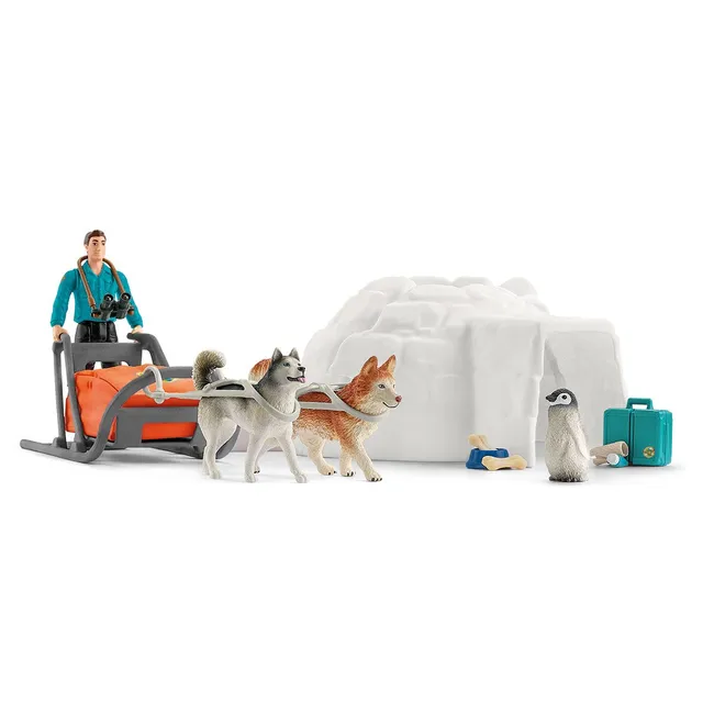 Schleich Wild Life Spedizione Antartide 42558 playset ghiaccio