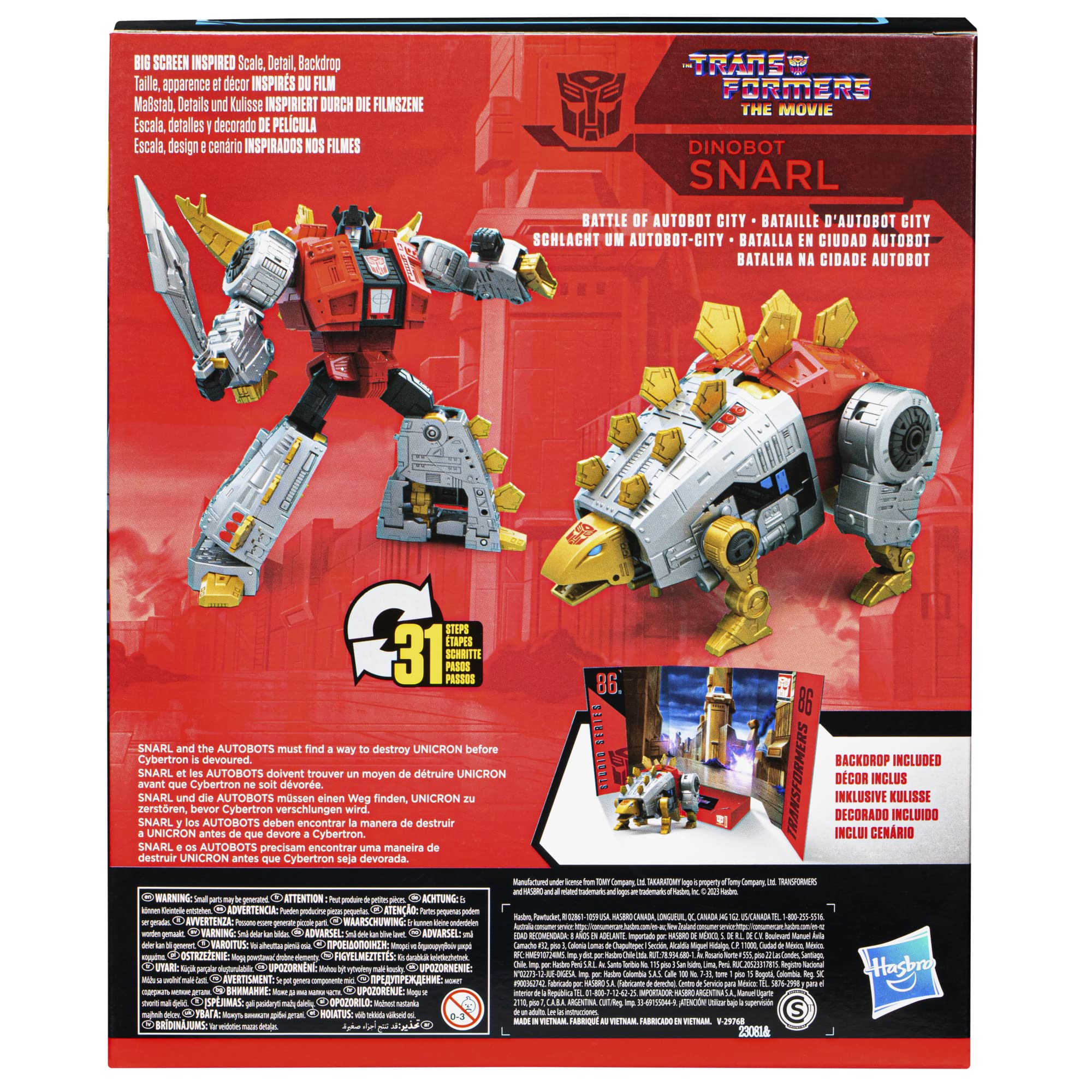 Transformers Studio Series 86-19 Snarl action figure 21,5 cm