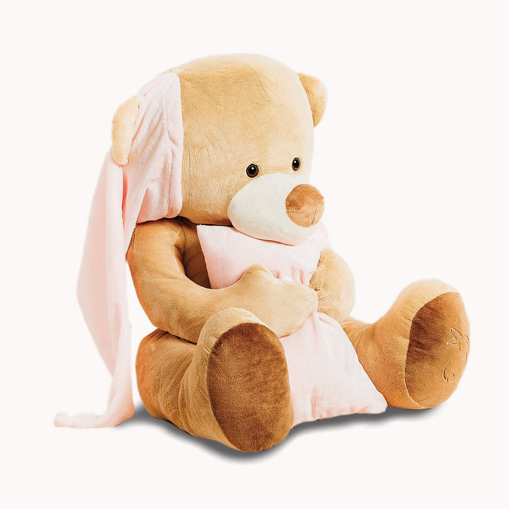 La Pelucherie Bears Orso Dodo peluche beige 60cm rosa