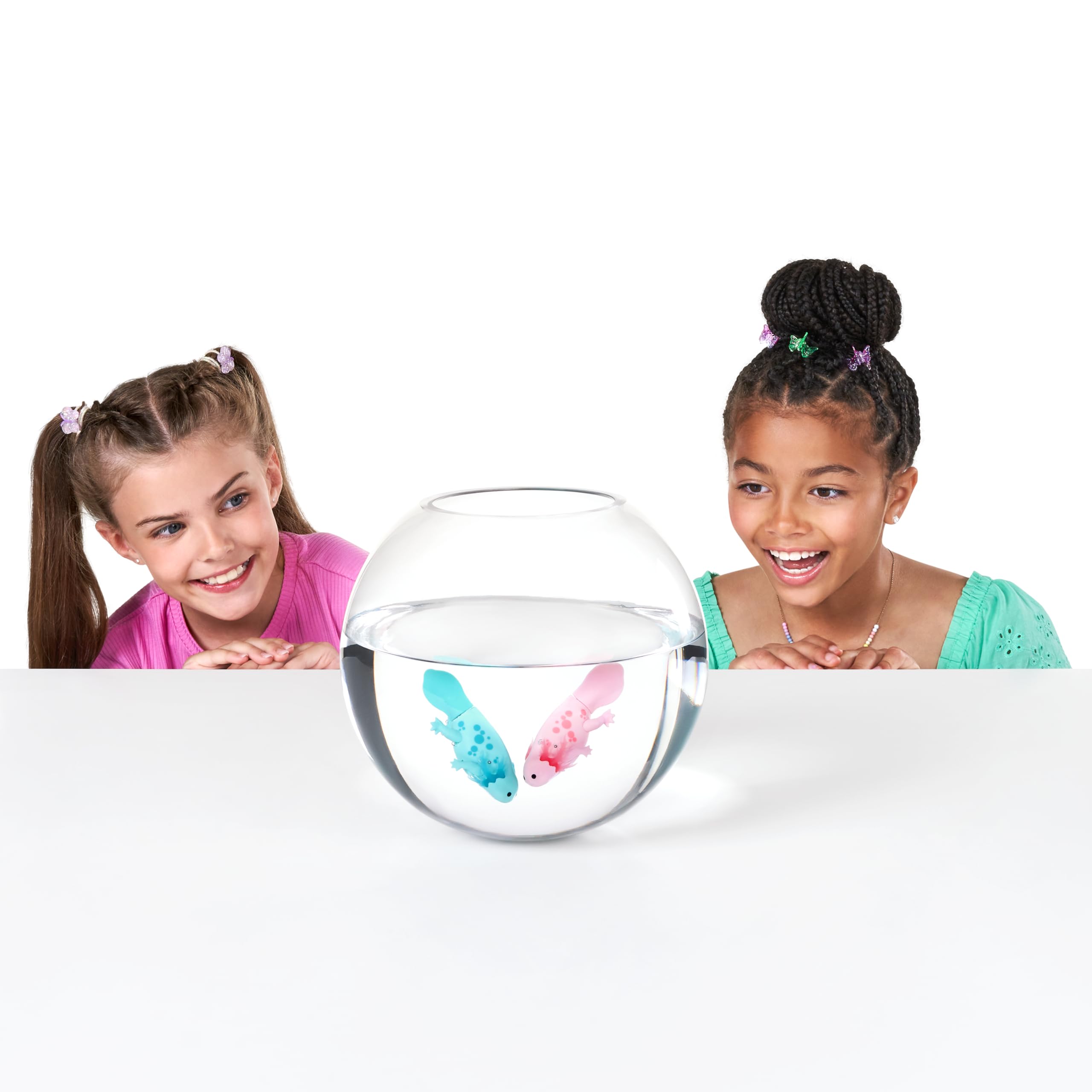 Pets Alive Swimming Axolotls giocattolo acqua 2 pezzi rosa verde
