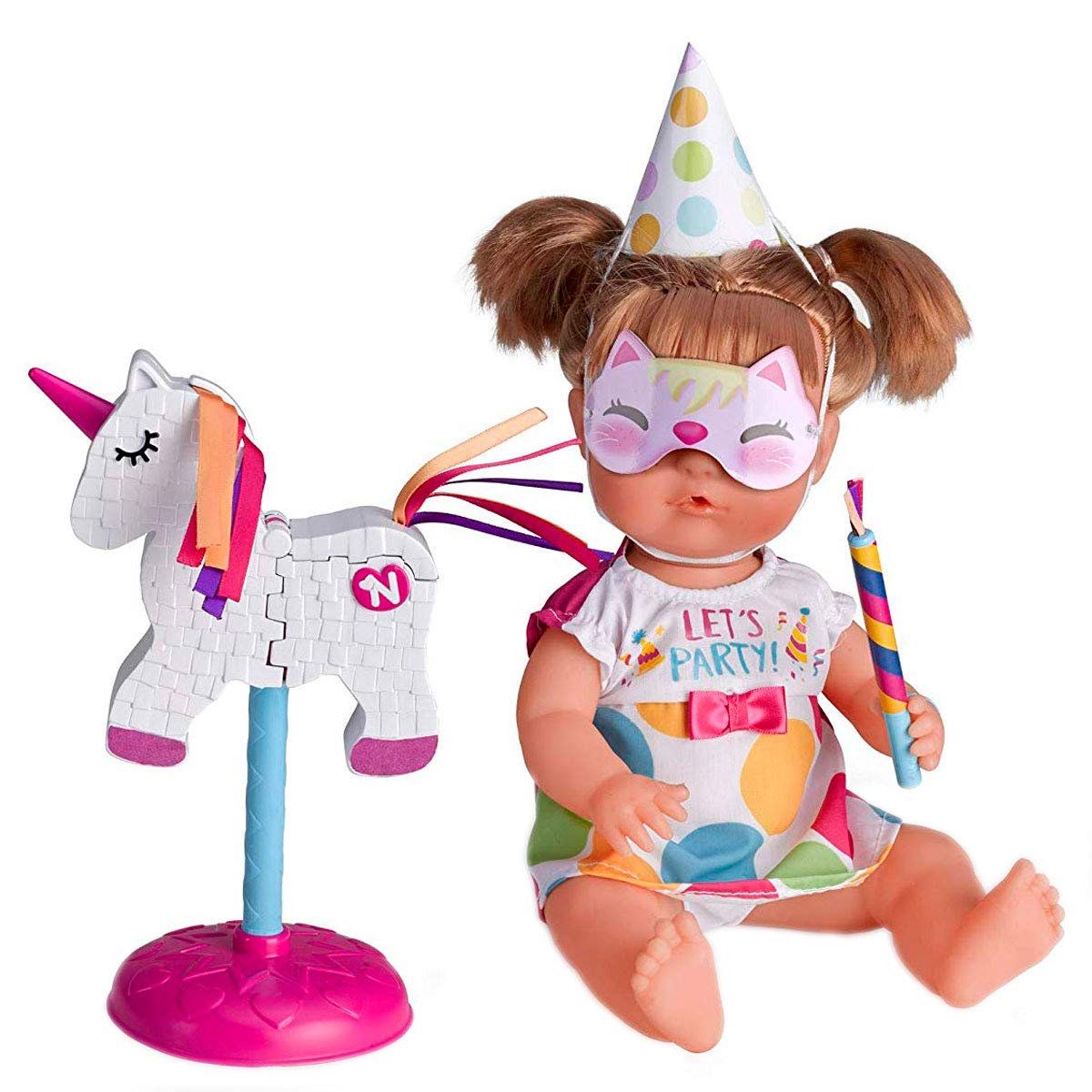Nenuco Party Bambola 35 cm con pignatta unicorno