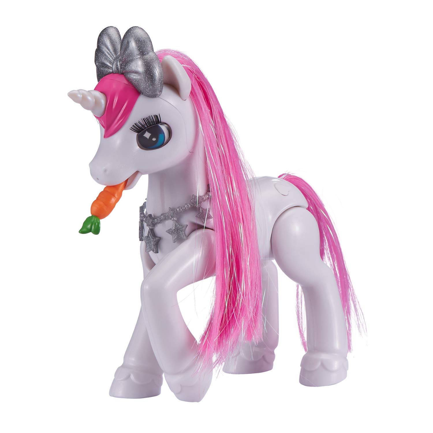Pets Alive Unicorno peluche elettronico bianco rosa con luci