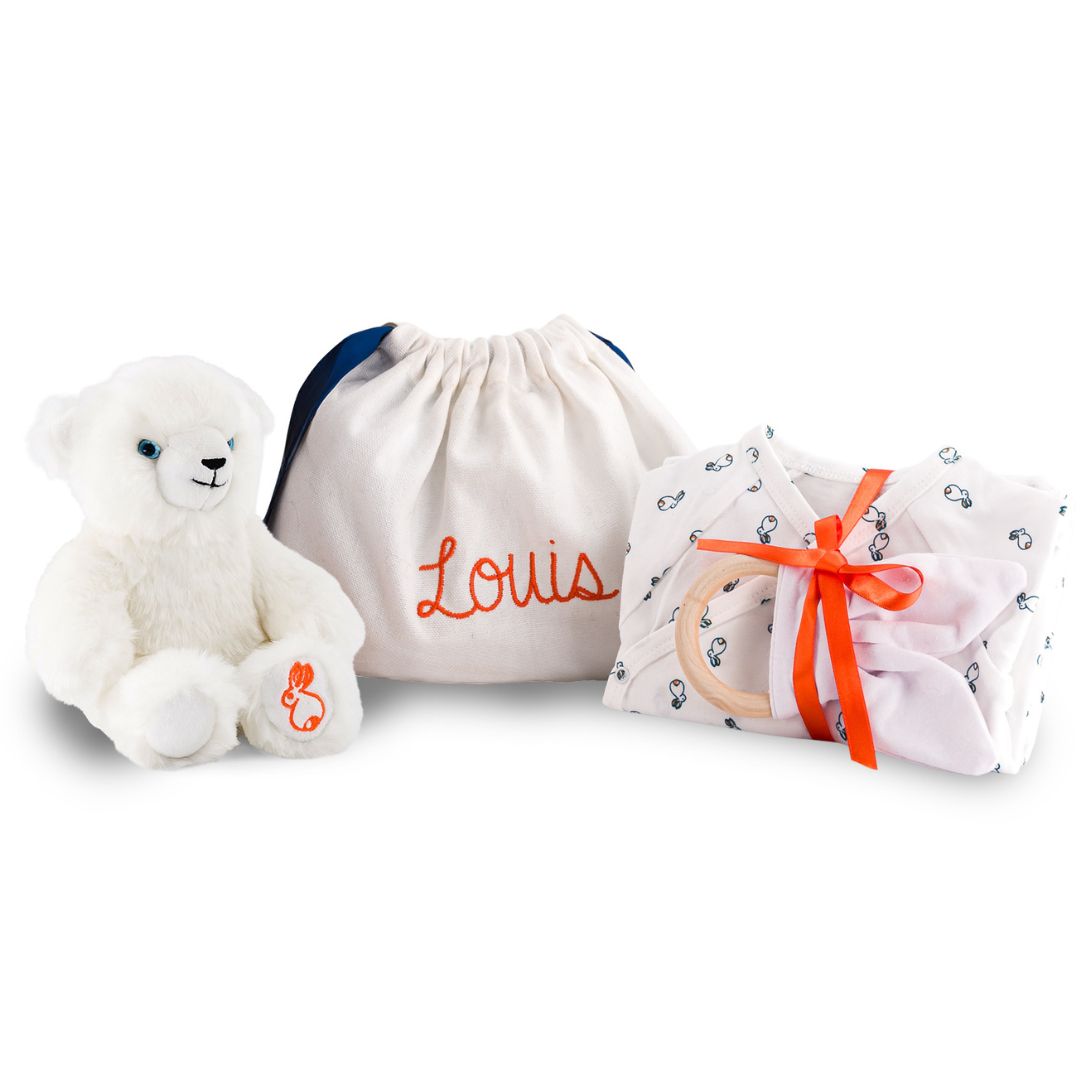 La Pelucherie Baby Box Nascita Coniglio Leon set regalo