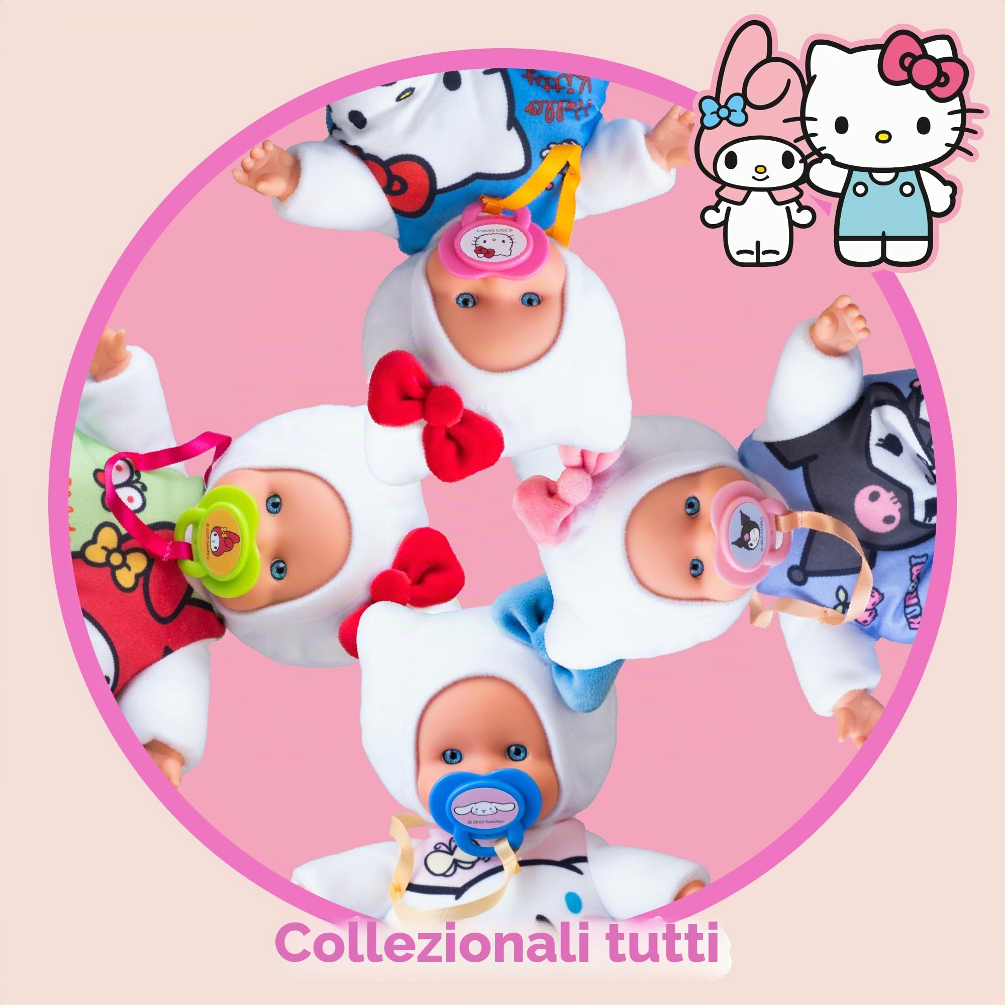 Nenuco Cute Hello Kitty mini bambola 15 cm corpo morbido