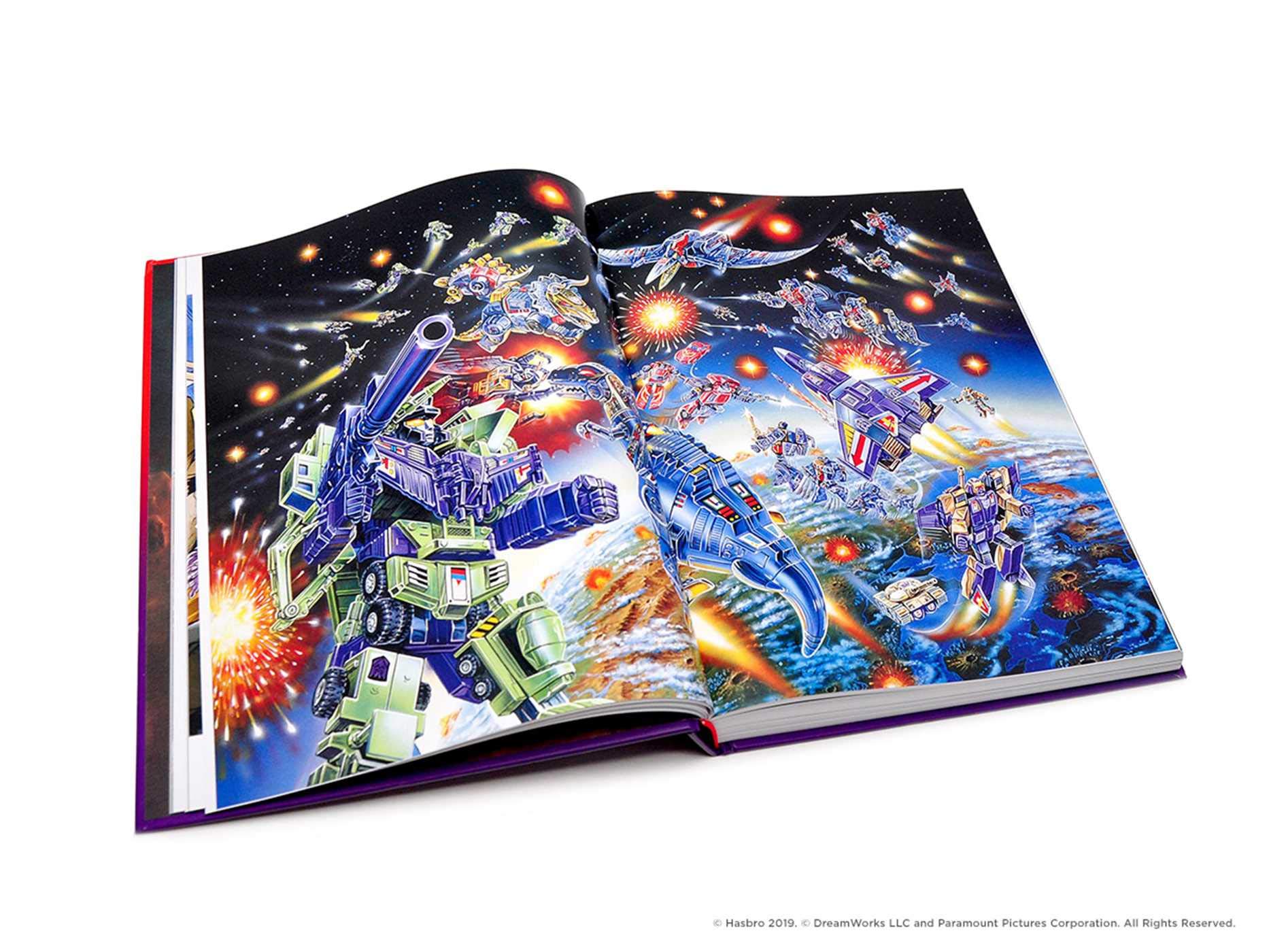 Transformers A Visual History libro illustrato storia cartonato