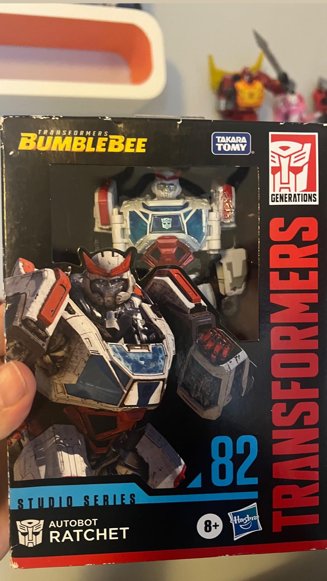 Transformers Studio Series 82 Ratchet Deluxe action figure 11 cm veicolo