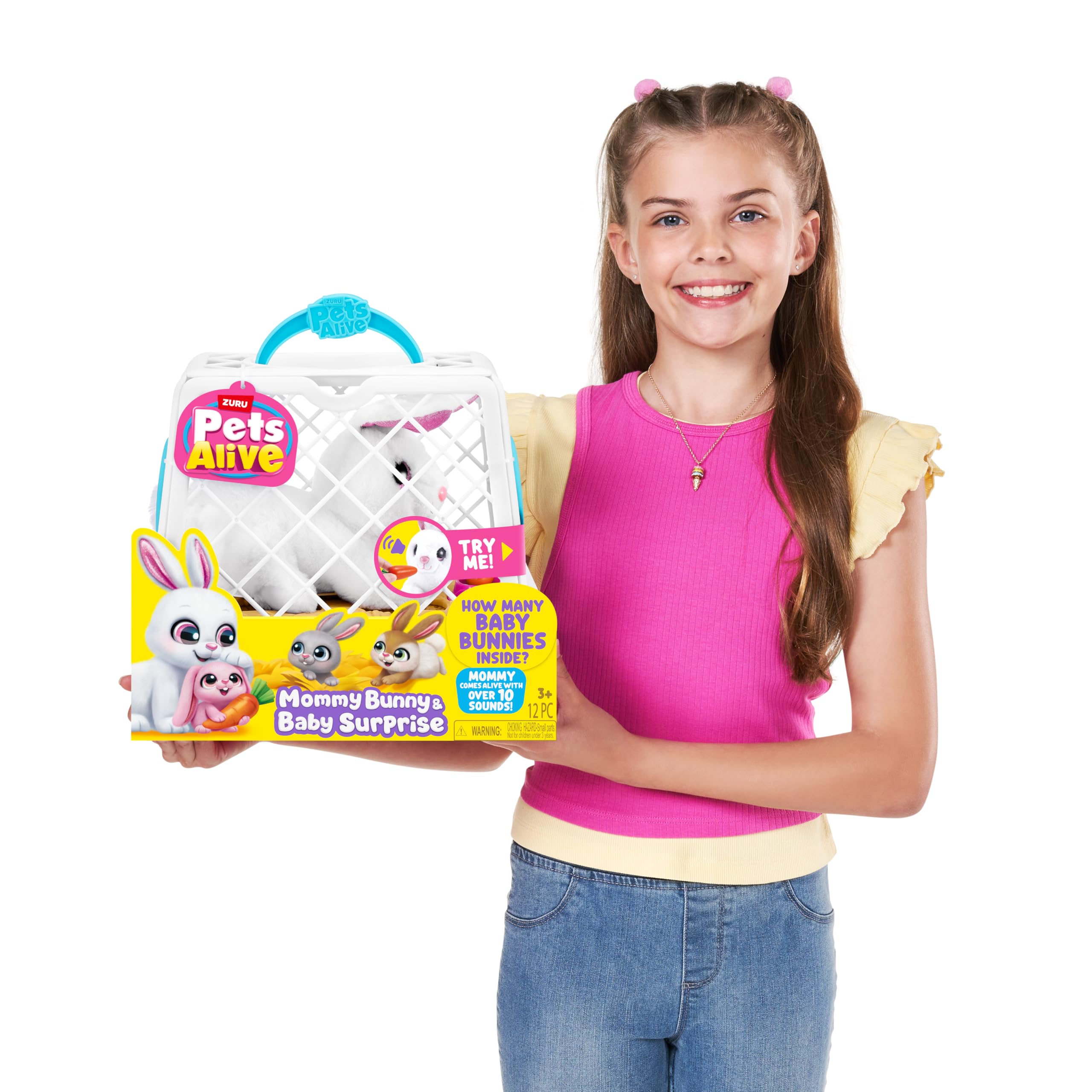 Pets Alive Mommy & Baby Surprise peluche coniglietta interattiva