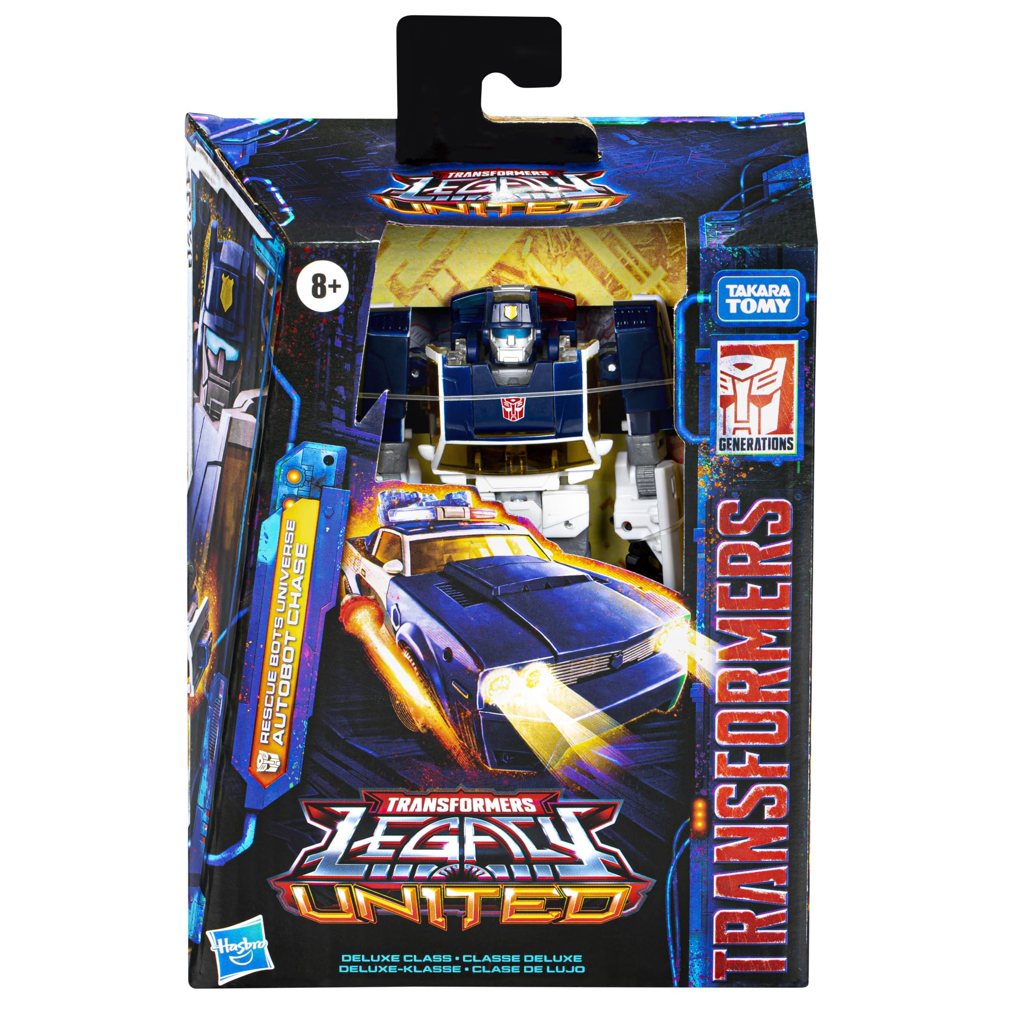Transformers Legacy United Autobot Chase action figure 14 cm auto polizia