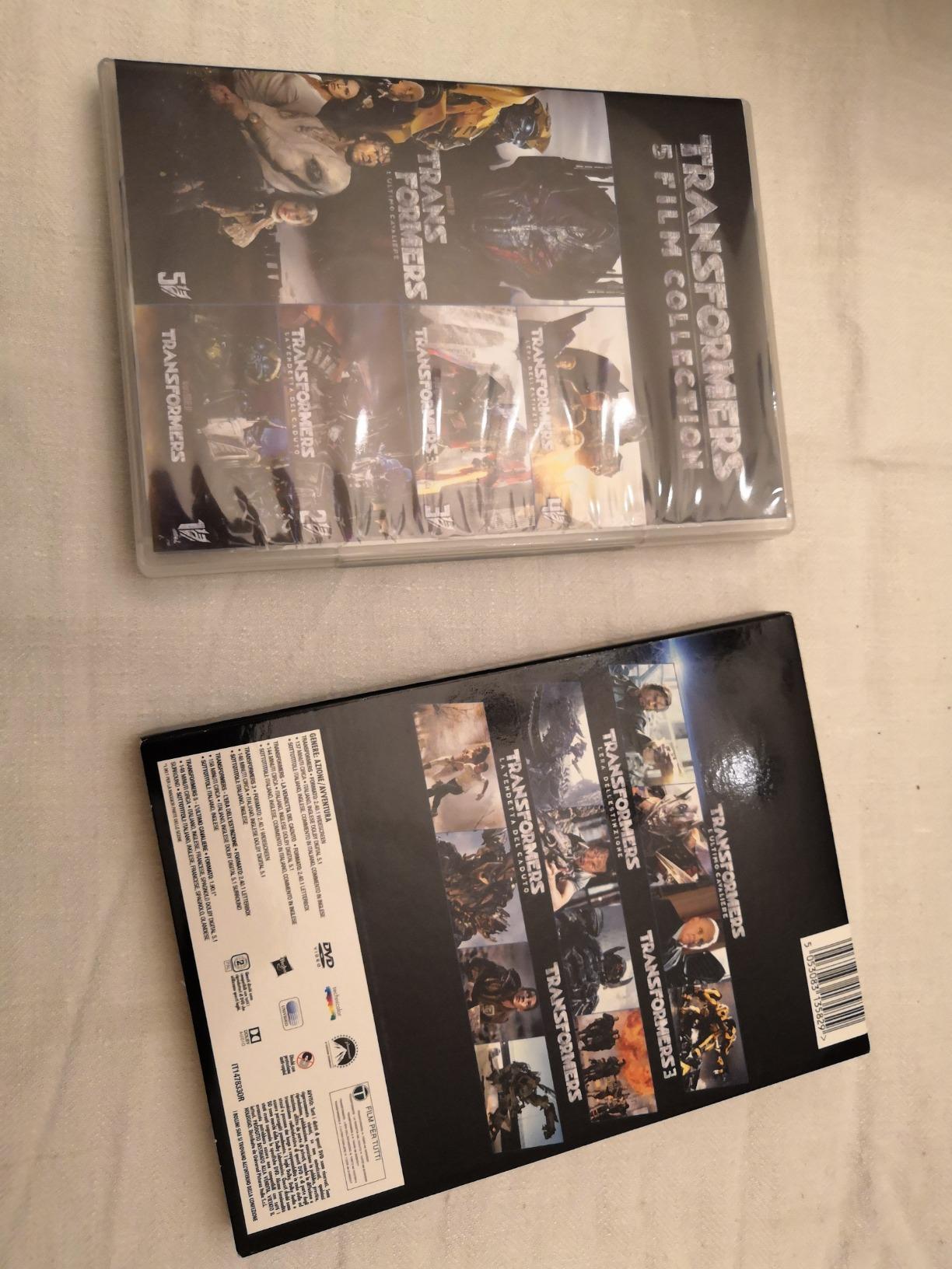 Transformers Collezione cofanetto 5 DVD saga film
