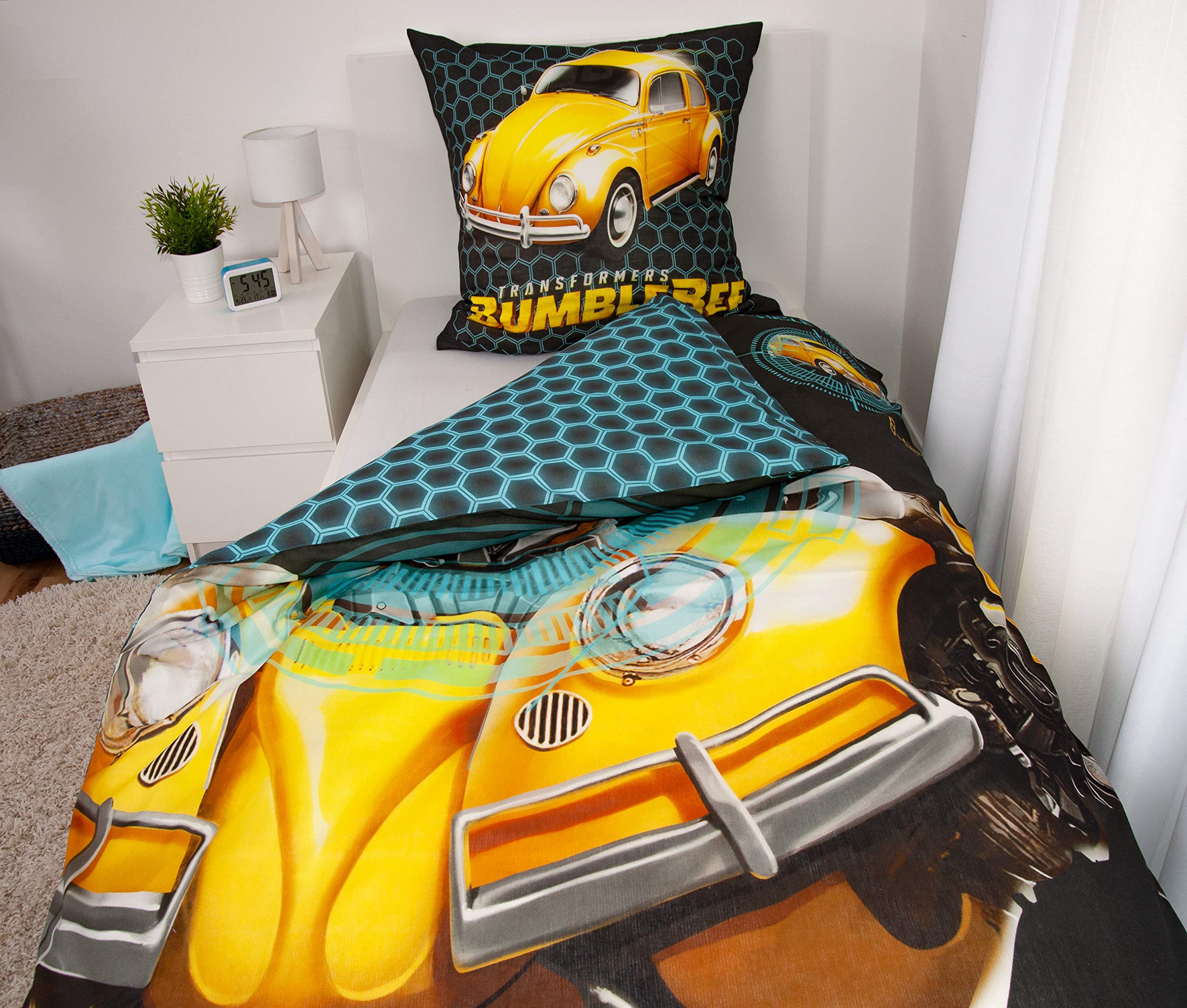 Transformers Bumblebee set biancheria letto 135x200 cotone