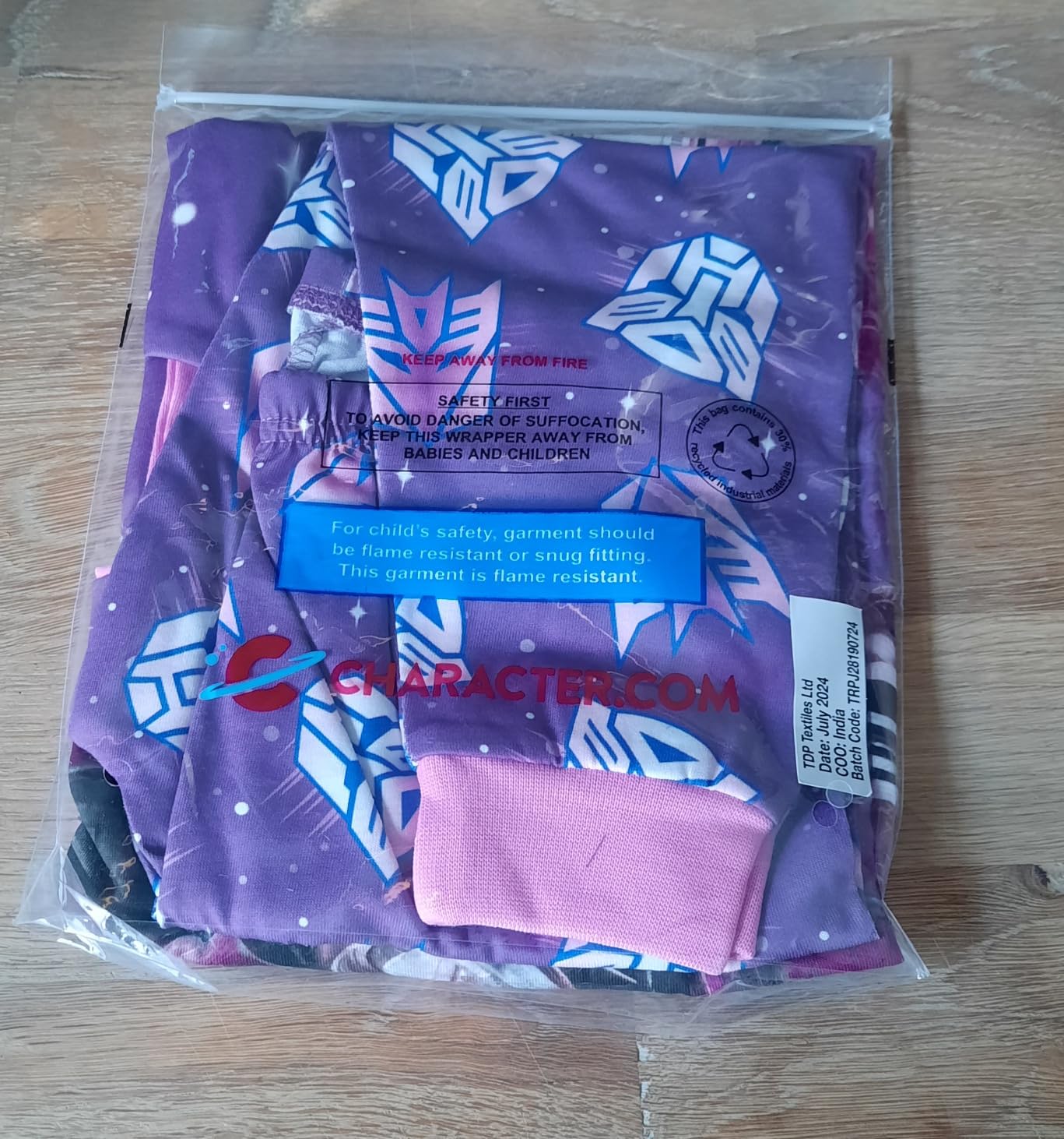 Transformers One pigiama bambina 4-5 anni Elita-1 invernale