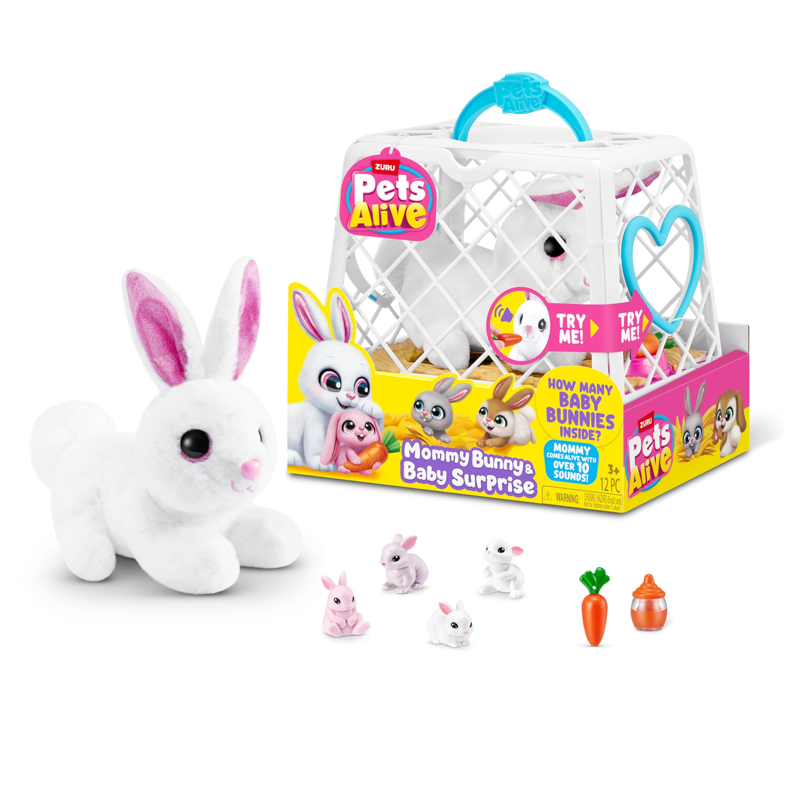 Pets Alive Mommy & Baby Surprise peluche coniglietta interattiva
