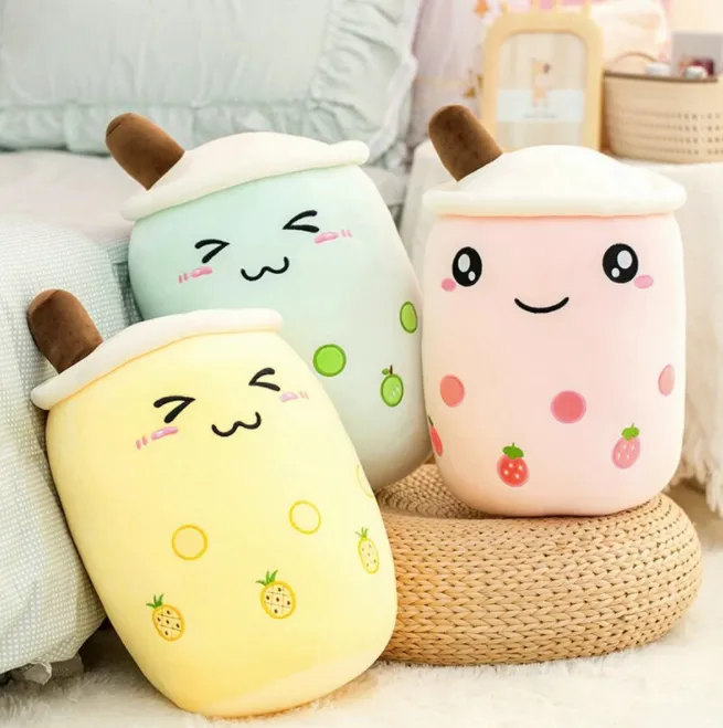 ToyalFriends Food Drinks Bubble Tea Peluche 25cm rosa morbido