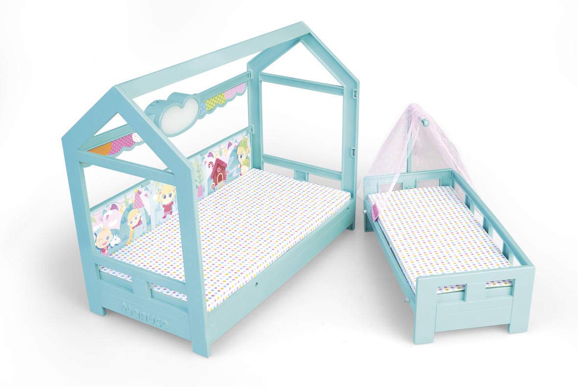 Nenuco Sorelline a Letto Cameretta 35 cm + 25 cm 2 Bambole