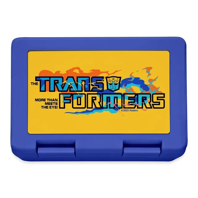 Transformers Logo More Than Meets Eye lunchbox portapranzo blu