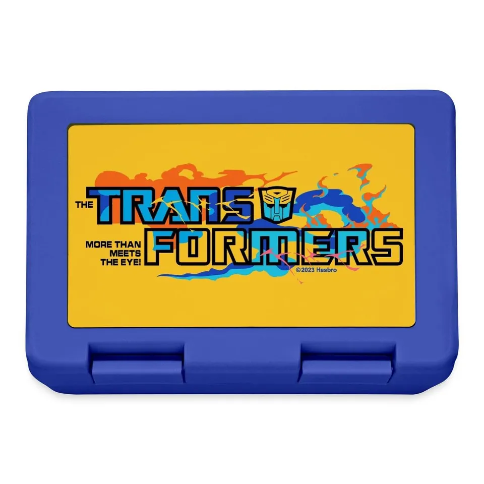 Transformers Logo More Than Meets Eye lunchbox portapranzo blu
