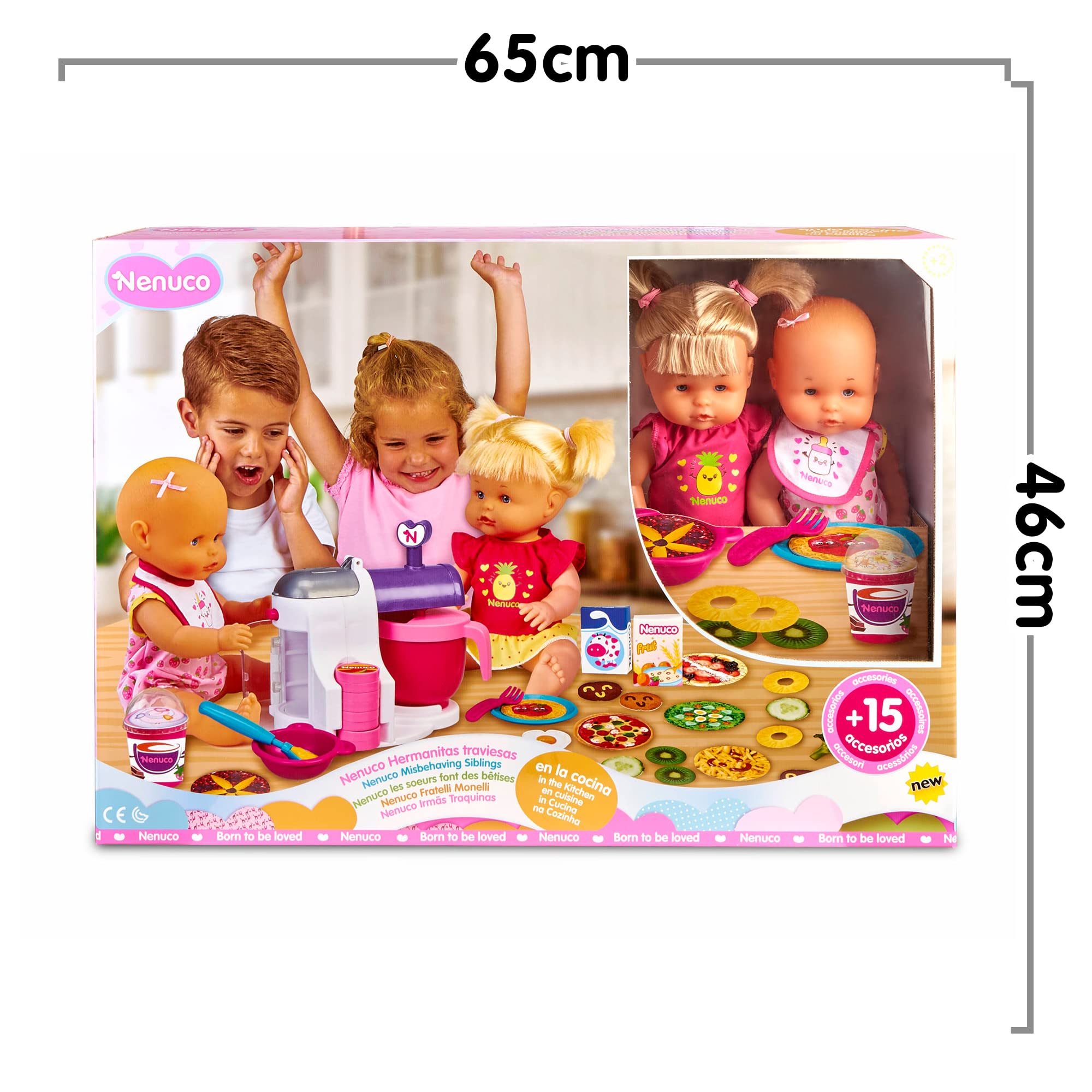 Nenuco Sorelle in Cucina 2 bambole 35 cm accessori